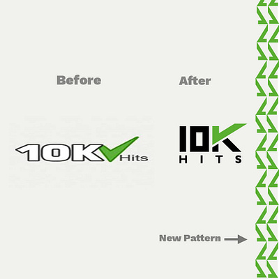 10K Hits logo concept 10khits idea logo.redesign logo logoicon logotype