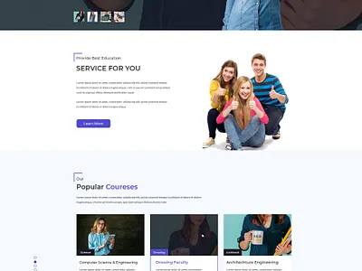 Learners Education PSD Template class college course education institute instructor learn lesson library school student study teacher training university