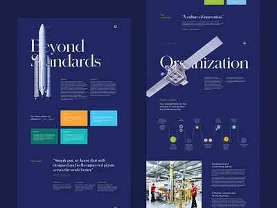 ESOPP — Beyond Standards btb colors engineering grid industry innovation typography ui webdesign