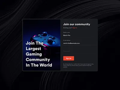 Sign Up Form - Weekly UI 001 001 application dailyui registration sign up ui ux webdesign