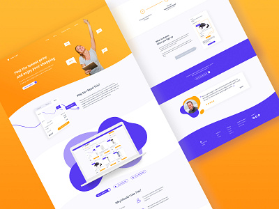 When to Buy app clean dashboard design desktop e commerce landing modern platform shopping ui ux