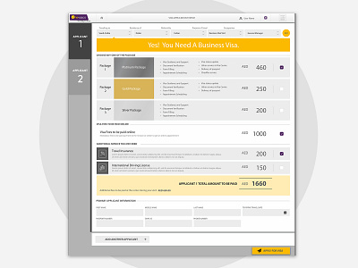 Visa Application System flight booking flight booking screen flight booking screen design flight booking ui visa application system visa apply scsreen