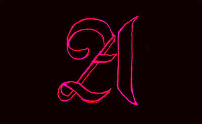 Neon Textura blackletter handlettering letter lettering sketch textura type typography