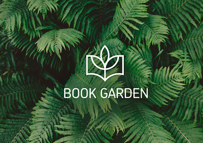 Book Garden book branding design logo pack publishing vector