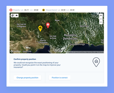 Confirm property position angular insurance mapbox tailwindcss