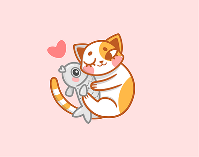 Everyone can love 14 february adobe illustrator animal character cute cute animal cute illustration design dribbbleweeklywarmup love valentine day vector vector animals