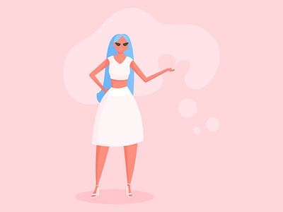 Girl in the smoke adobe illustrator blue hair cigarette flat flat character flat illustration girl girl illustration illustration smoke vector vector illustration woman women