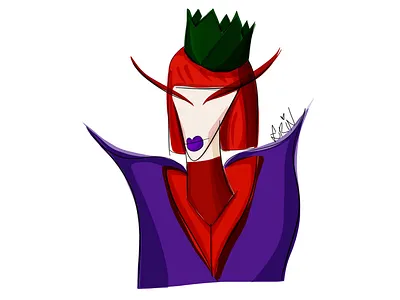 Countess Dracula art character design illustration monster red