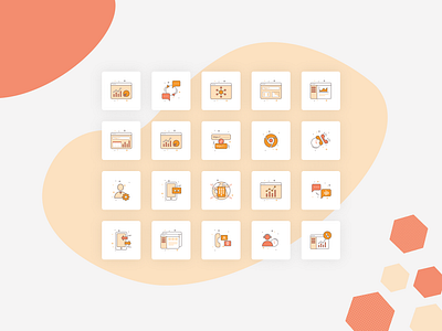 Icons for cloud communication platform animation app cloud communication concept designer designstring illustration ui vector website