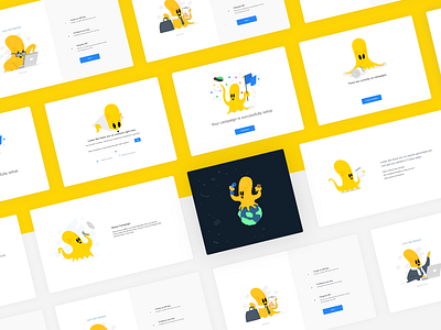 Mascot for B2B SaaS Interface illustration illustration art mascot saas app uidesign uxdesign