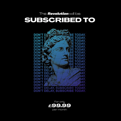 The Revolution will be subscribed to adobe illustrator artwork branding branding design design design art designer illustration justforfun logo merchandise music psychedelic revolution subscription