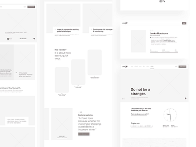 Yova Web UX Design better world branding environment highfidelity interaction nature navigation scroll sitemap swiss ux ux design web design wireframes yova