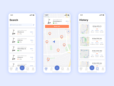 Scooter sharing electric ios rent rental ride sharing