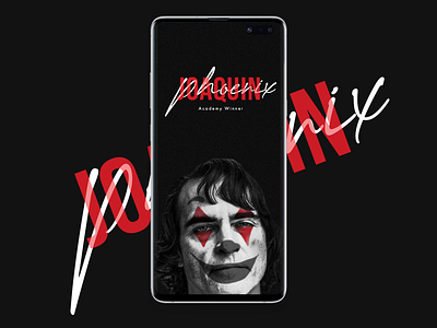 Joaquin phoenix wallpaper design joaquin phoenix joker note10 oscars typography ui ux