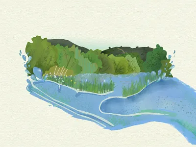 Environmental illustration for invitation affinity designer communication design design graphic design illustration vector