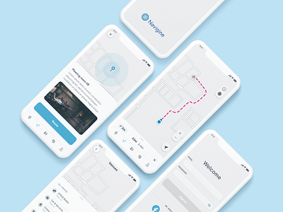 Indoor navigation application android app design application application design application ui design figma ios ios app ios app design navigate navigation product service ui uiux ux uxdesign venue venues