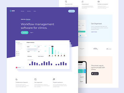 OHM web design concept app cuberto design doctor graphics health healthcare icons illustration landing page medical patient physician ui ux web