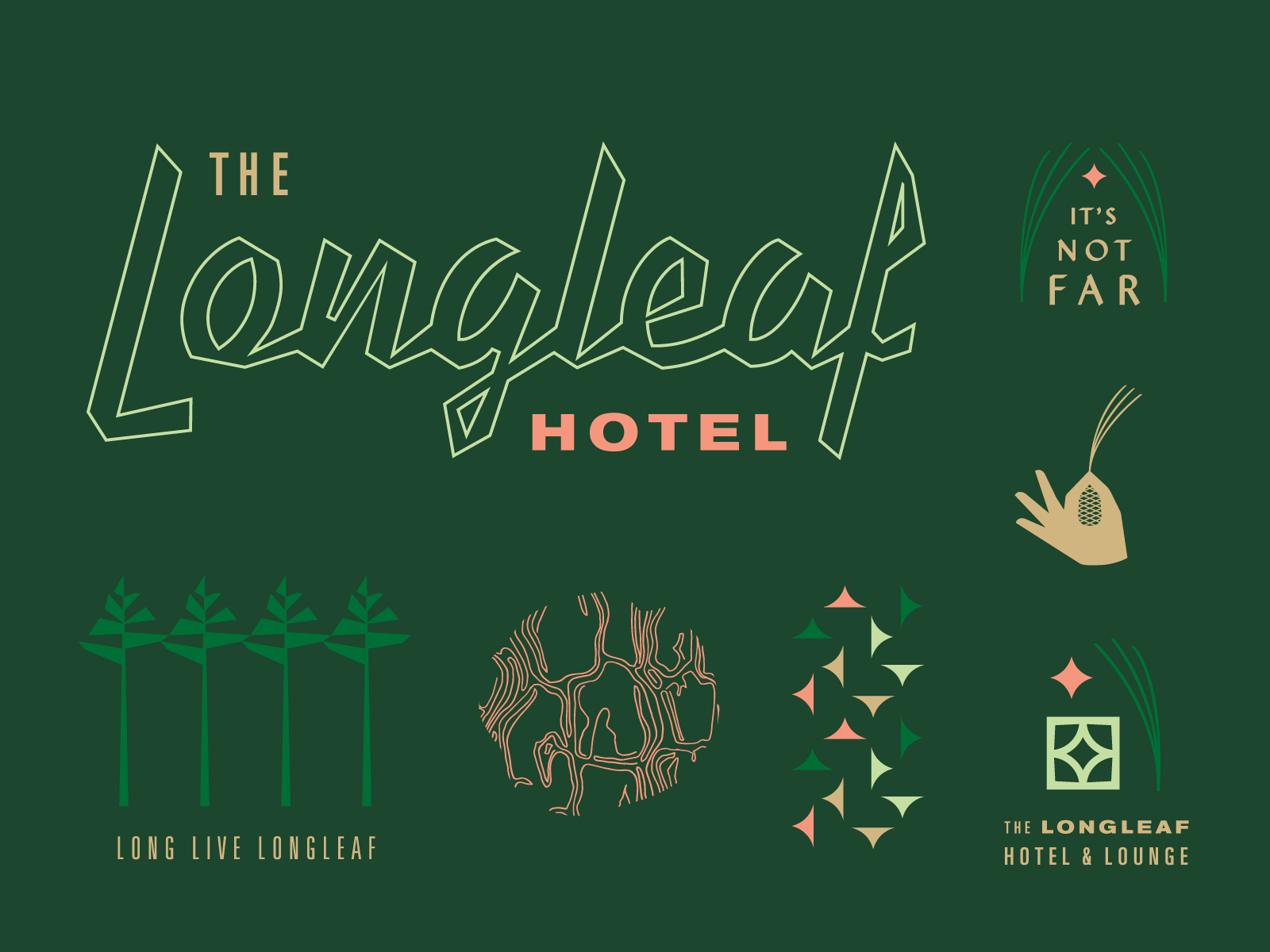 Example of The Longleaf Hotel brand marks