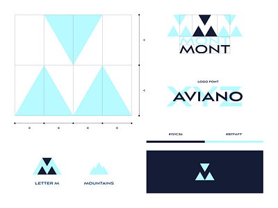 MONT brand design brand identity branding concept digital geometric geometry grid growth identity branding identity design logo logo design mont mount mountains triangle triangles visual design visual identity