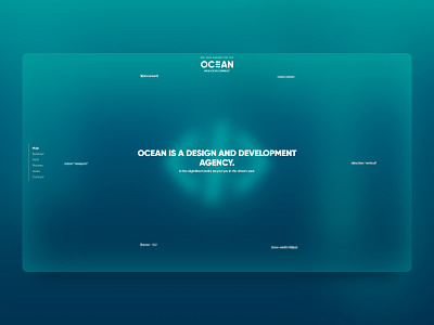 OCEAN - Development Company Website/UI Concept brand branding depth design dev logo ocean ui web