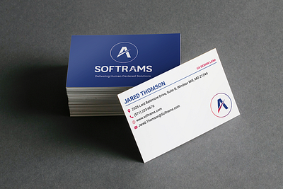 Softrams business card mockup work