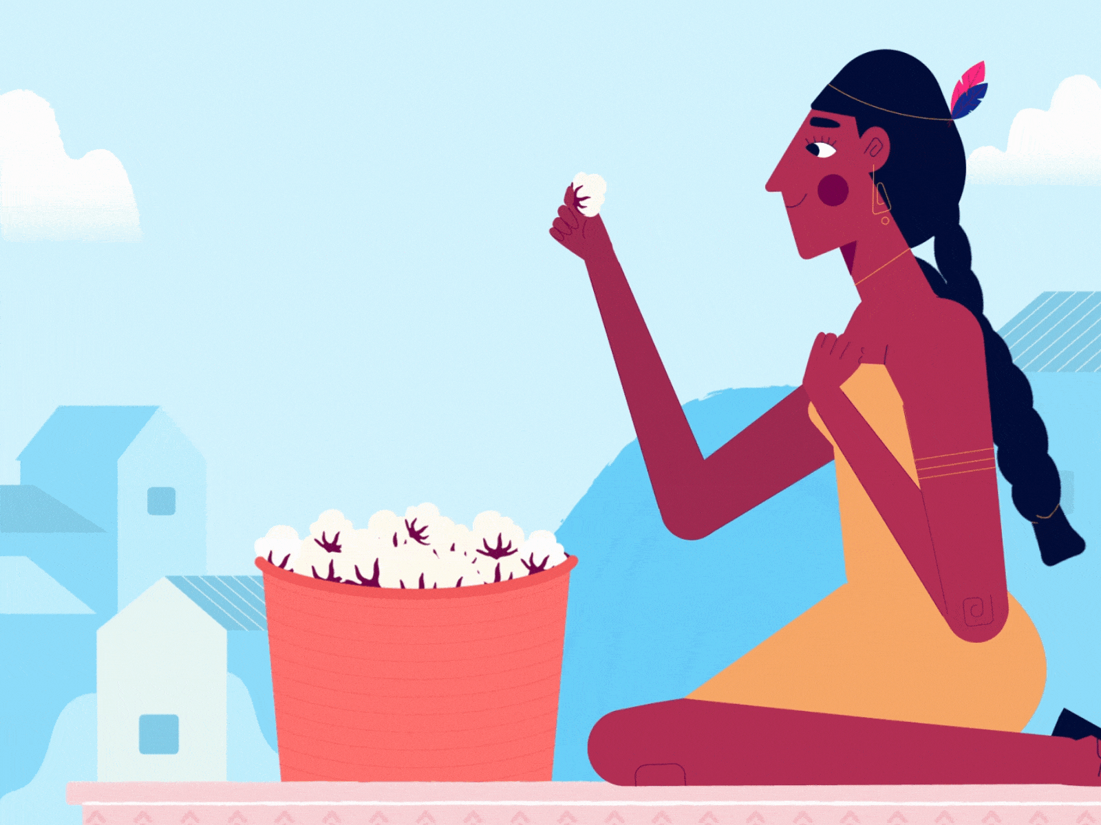 TED-ED | History of Cotton 2d explainer video 2danimation aftereffects character characterdesign illustration motion design photoshop ted teded wowhowstudio
