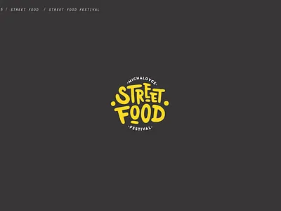Street Food Festival logo badge branding custom design festival food icon logo logotype street typography