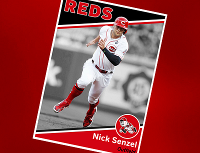 Custom Baseball Card 2 baseball baseball card card cincinnati reds senzel