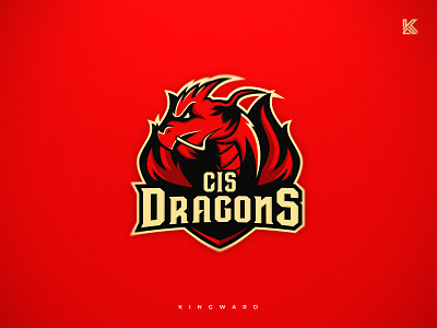 Cis Dragons branding design esport illustration kingward logo mascot mascotlogo sport vector