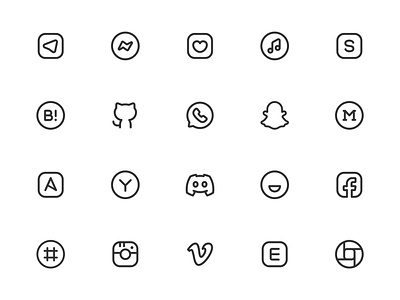 Myicons✨ — Social, Media vector line icons pack design system figma figma icons flat icons icon design icon pack icons icons design icons library icons pack interface icons line icons sketch icons ui ui design ui designer ui icons ui pack web design web designer