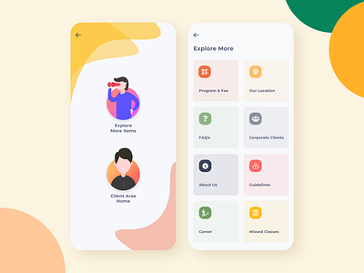 Explore Universe App UI app app design app design icon ui web ios guide branding cards design exploration explore flat icon illustration minimal minimalist typography ui ux vector