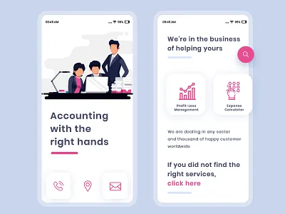 App Design for Account Management Service Provider account accountant accounting accounting software adobe xd android app application dedicated design freelancer hire iphone mobile app ui ui design ui designer uiux uxdesign