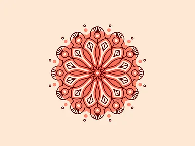 Valentine’s Day Weekly Warm-Up clean graphic design heart illustration illustrator love mandala mandala art minimal symmetry vector warm weeklywarmup