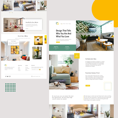 Interior Design Landing Page Concept architecture branding business interior architecture interior design ui ux ui ux design webdesign