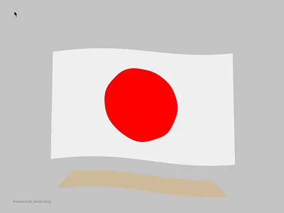 Hack from Awwwards #webgl animation awwwards awwwardsconf development flag japan webgl worshop