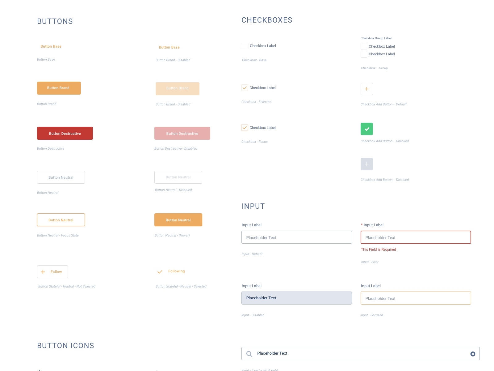 Simple UI elements for Procim action action link app app button clean dashboard design systems flat input minimal mobile product design simple sketch style guide styleguide ui ui components ui elements user interface ux web