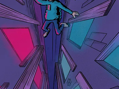 Action City Scene action city fall jump leap scene window