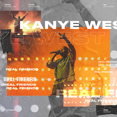 Kanye / Type Study art direction creative agency creative direction design design direction design studio hiphop kanyewest los angeles rapper typography visual design