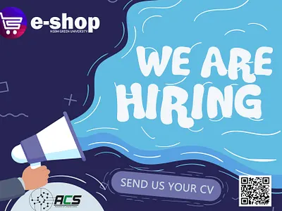 e shop Volunteer poster design illustrator photoshop university