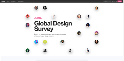 Conducted User Research for the Global Design Survey dribbble global design survey survey user research