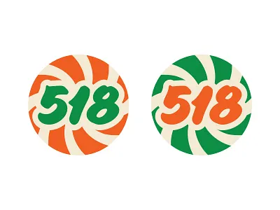 518 button type typographic typography vintage