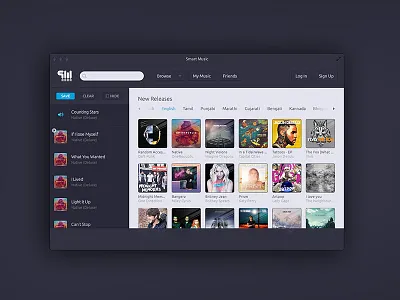 Smart Music flat flat design illustration landing page landingpage ui ui design ux uı web web design webdesign
