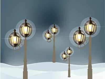 Glowing lamps best design best illustration design branding hero illustration illustration art illustrations illustrator lamps typography vector