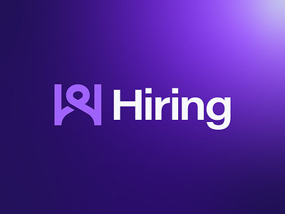 Hiring Logo Design brand branding career design employment h letter hiring human icon job logo logodesign minimal people recruiting smart logo work