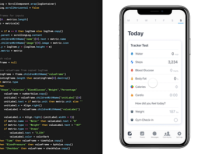 New Tracker Prototype framer prototype ui ux