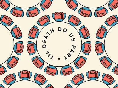 💀 Til Death 💀 badge circle death flower funeral heart icons illustration illustrator love pattern rose valentine valentines day valentinesday vday