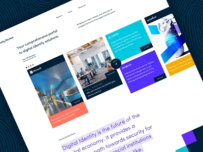 Identity Review Home blog ilustration website design