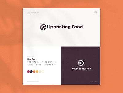 Logo Design 3D Printing Company | Upprinting Food 3d printing brand identity branding logo logomark modern modern logo sans serif symbol typgraphy