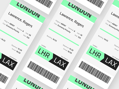 Boarding Pass 024 boarding pass dailyui 001 dailyui 024 flight ticket ui