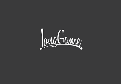 Long Game Lettering golf handlettering lettering retro script typography